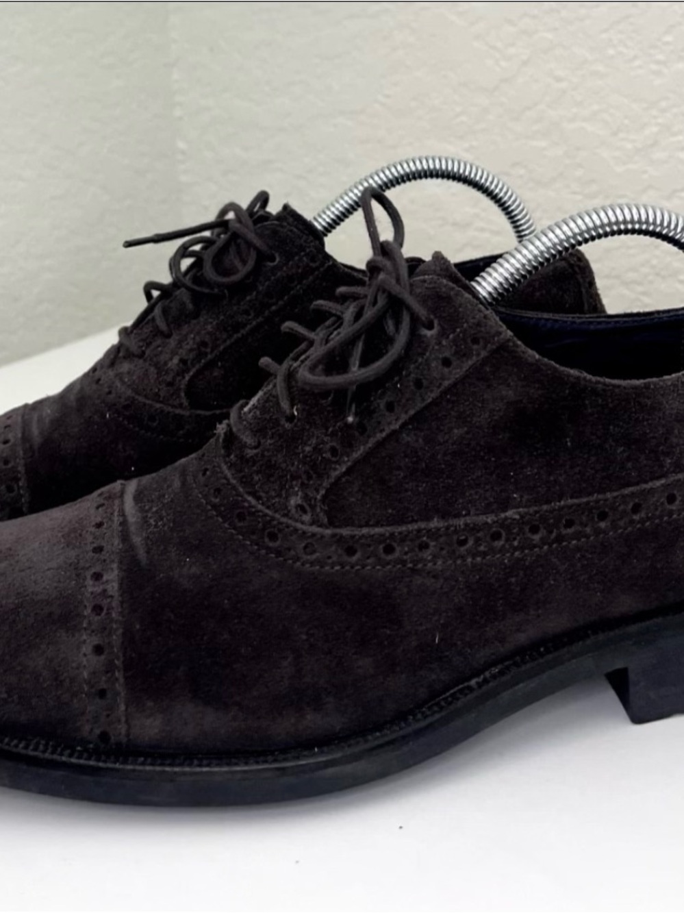 Cole Haan Oxford Loafer Mens 8.5 M Dark Brown Suede C09610